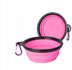 Összecsukható Túra Tál Kutya Macska Utazó Víz Eledel 350ml (W002)