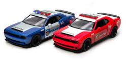 Kinsmart Dodge Challenger SRT Demon 170 (rendőr/tűzoltó kiadás) fém autó nyitható ajtókkal 1: 40 (töb