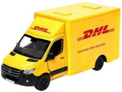  Diecast Mercedes-Benz Sprinter DHL Edition fém autó nyitható ajtókkal 1: 48 (többféle)