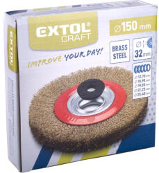Extol perie circulara placata cu alama, O 150mm