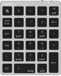 LOGILINK ID0212 Bluetooth numerikus billentyűzet szürke (ID0212)