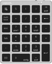 LOGILINK ID0212 numerikus billentyűzet Laptop/PC Bluetooth Szürke (ID0212)