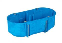 SIMET Gipszkarton szerelvénydoboz 2-es ovális 68mmx 140mmx 65mm-átmérő kék műanyag P2x60D SIMET (32092203)