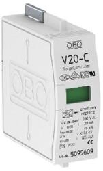 Obo-bettermann Túlfeszültség-levezető betét 1P C T2 280V/AC 40kA 1M V20-C 0-280 OBO-BETTERMANN (OBO/5099609)