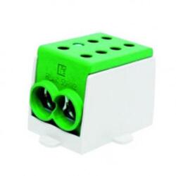 Pollmann Fővezetéki leágazókapocs 250/250A Cu/Al csavaros zöld4x70mm4 1-pólus HLAK 50-1/2 Pollmann (POLM2080149)