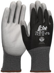 G-Tek G-TEK 3RX újrahasznosított poliészter, PU tenyérmártott munkavédelmi kesztyű - Szürke/Fekete - 10/XL (GTEK-16-133R-EN-10)