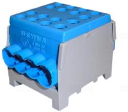 Pollmann Fővezetéki leágazókapocs 150/125A Cu/Al csavaros kék 2x35+6x25mm2 HLAK 35-1/6 M2 Pollmann (POLM2080184)