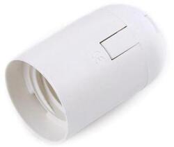  Foglalat E 27, 60W, 230V, fehér műanyag+végkúp (JG-877-B+881B)