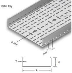 EAE UKS 40*50*0, 8 kábeltálca 3m/szál (T3006325)