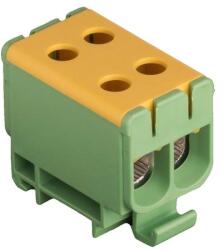 Pollmann Univerzális sorkapocs PE zöld-sárga 2, 5-50mm2Cu 6-50mm2Alu 1P csavaros UK 50/2 PE Pollmann (POLM2090203)