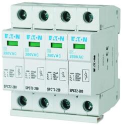 Eaton Túlfeszültség-levezető dugaszolható 4P T2 TN-S TN-C-S TN 280V/AC 40kA 4M SPCT2-280/4 EATON (167596)