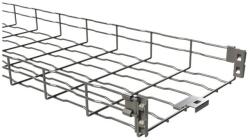 Basor Rácsos kábeltálca 3m galván/elektrolit horganyzott acél U-alak 65mm x 150mm BF2R 150X65 EZ BASOR (207249)