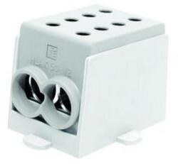 Pollmann Fővezetéki leágazókapocs 250/250A Cu/Al csavaros szürke 4x70mm2 1-pólus HLAK 70-1/2 Pollmann (POLM2080147)