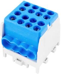 Pollmann Fővezetéki leágazókapocs 130/100A Cu/Al csavaros kék 2x25+6x16mm2 1-pólus HLAK 25-1/6 M2 Pollmann (POLM2080174)