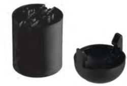  Foglalat E 27 MÜANYAG+VÉGKÚP 60W FEKETE 190 F (JG-877+881N)