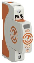 Obo-bettermann Túlfeszültség-levezető 1P C T2 TNC TN-S TN-C-S TN 230V/AC 40kA 1M V20-1-280 OBO-BETTERMANN (5095161)