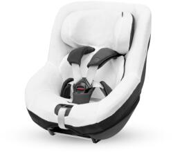 Maxi-Cosi Husa scaun auto din bumbac organic Maxi-Cosi pentru Pearl 360, Mica (Eco) si Mica 360 S (Comfort), material moale, respirabil si care absoarbe umezeala, se poate spala la masina, alb natural (82515701