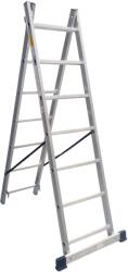Strategic Distribution Group Scara aluminiu 2 tronsoane 2x6 trepte, lungime maxima 2.5 m