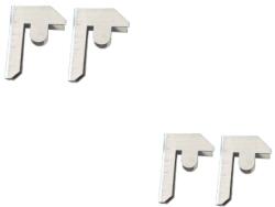 STRATEGIC Set 4 conectori pentru unirea rafturilor metalice Raft
