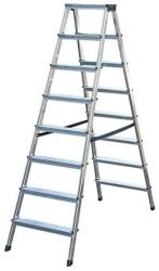 SD Group, STRATEGIC Scara aluminiu dubla 2x8 trepte inaltime 1.7 m fabricata in UE