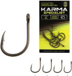 Carp Academy Karma Specialist-X 4 Füles, Szakállas Horog 10db (5624-004)