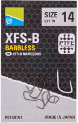 Preston XFS-B 20 Lapkás, Szakáll Néküli Horog 10db (P0150107)