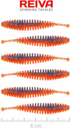 Reiva Tiny Worm Orange Disco 6cm Plasztik Csali 6db (9905-061)
