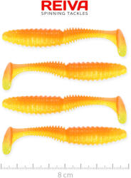 Reiva Zander Power Shad Shiny Orange 8cm Plasztik Csali 4db (9901-810)