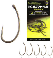Carp Academy Karma SnagX 10 Füles, Szakáll Nélküli Horog 10db (5626-010)