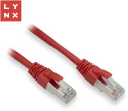 LYNX CS Cablu patch FTP LYNX Cat5e PVC, CCA, 0.3m, roșu (pachetul conține 10 buc) (LX-FTP5E-0030-RED)
