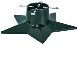 DekorTrend STARLING KTA 050 Csillag alakú, stabil karácsonyfa talp, fenyőtalp vágott fenyőhöz, zöld, 2, 3 méteres fenyőfáig