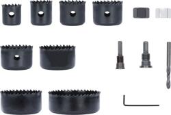 Bosch Fa és gipszkarton körkivágó-készlet befogótüskével, központosító fúróval 2608594504 (2608594504)