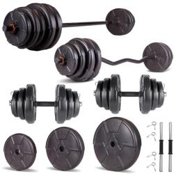 Progressive Set haltera si gantere reglabile PROGRESSIVE 88 KG (ECGZ88)