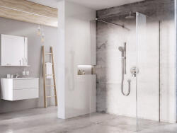 RAVAK Walk In Corner szett - 120/90 zuhanykabin krómhatású+transparent, 1 merevítővel (GW1CG7C0SZ1) (GW1CG7C0SZ1)