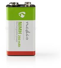 Nedis BANM9HF91B, 6LR61 NIMH akku 8, 4V 250mAh, 1db/csomag (BANM9HF91B) (BANM9HF91B)