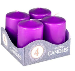 Adventi gyertya 4db-os 50g, 60/40 lila