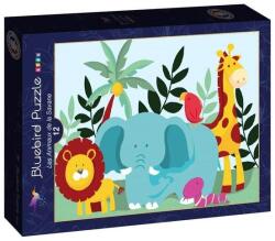 Bluebird Puzzle 12 db-os puzzle - Animals of the Savannah (90617) (90617)