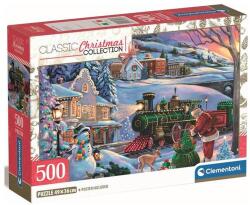 Clementoni 500 db-os puzzle - Karácsonyi vonat (35566) (35566)