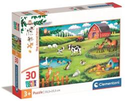 Clementoni 30 db-os Szuper Színes puzzle - Az állatfarmon (20286) (20286)