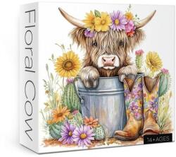 bboldin 1000 db-os puzzle - Floral Cow (Z-1435) (Z-1435)