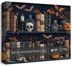 bboldin 1000 db-os puzzle - Spooky Bookshelf Nights (PT-121) (PT-121)