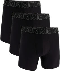 Under Armour Perf Tech Solid 6in 3Pack Black Férfiboxeralsó S
