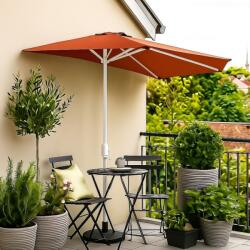 Garthen Umbrelă de grădină semicirculară - teracotă - 2, 7 m (GM35098)