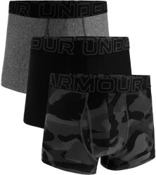 Under Armour Perf Tech Print 3in 3Pack Black Férfiboxeralsó M