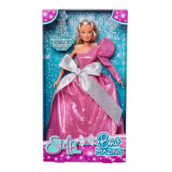 Simba Toys Steffi rózsaszín báliruhában