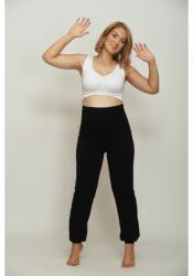 R&d Hosszú szárú kismama szabadidőnadrág passzés (m) fekete