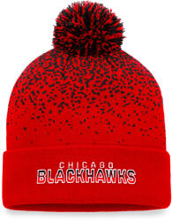 Fanatics Iconic Gradiant Iconic Gradiant Beanie Cuff with Pom Chicago Blackhawks Téli sapka