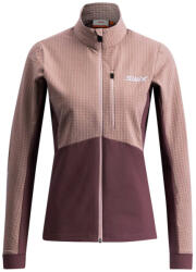 Swix Pace Hybrid Full Zip Midlayer Light Plum/Plum Női melegítőfelső XS
