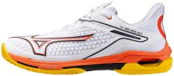 Mizuno Wave Exceed Tour 6 Clay White/Baritoneblue/Fierycoral2 Férfiteniszcipő EUR 44, 5