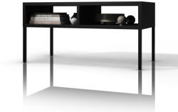  MATTEO fém dohányzóasztal - 900 × 450 × 450 mm, fekete (1789)